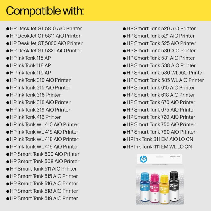 HP GT52 CMY INK - Image 5